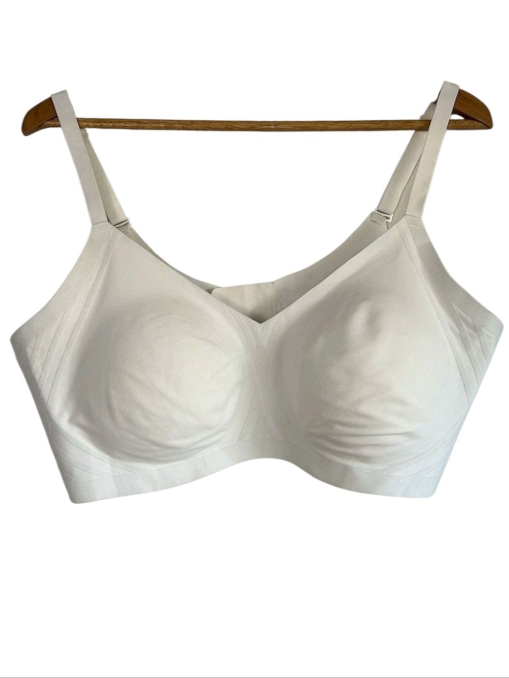 Honeylove Silhouette Bra Women 2X Wireless Seamless Removable Pads White